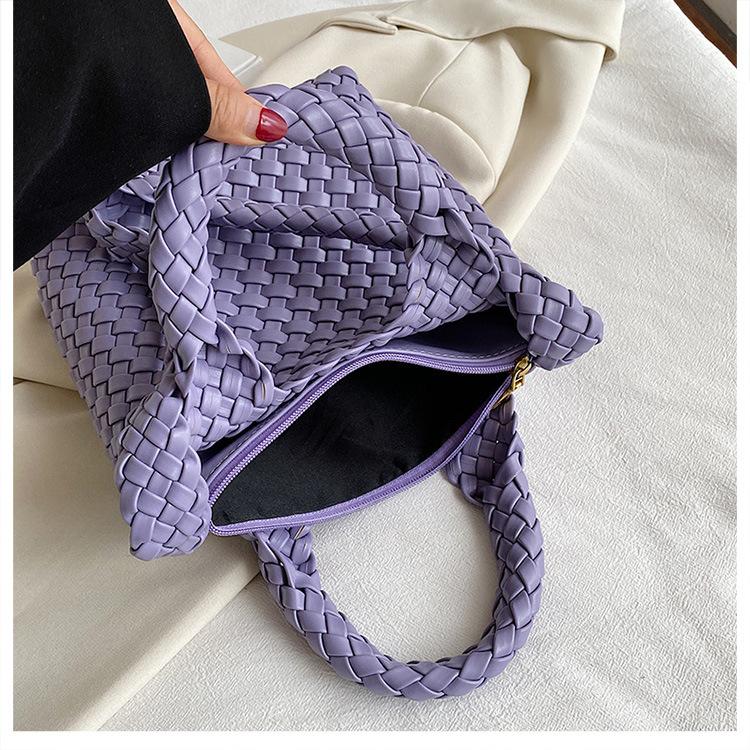 Premium Sense Tasche Damen neue vielseitige Kind- und Mutter-Schulter-Unterarmtasche Nische handgewebte Pendler-Tragetasche