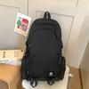 Men's Sports Backpack Women's Large Capacity Backpack Solid Color Student Schoolbag