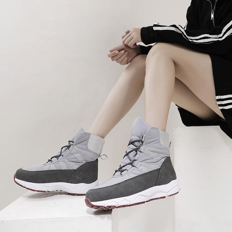 Nine-color snowflake foreign trade single European version Russian snow boots big factory out women's shoes thick wool inside