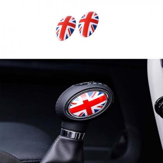 Union Jack Inner Gear Shift Knob Decor For Mini Cooper Clubman F54 Cover Trim