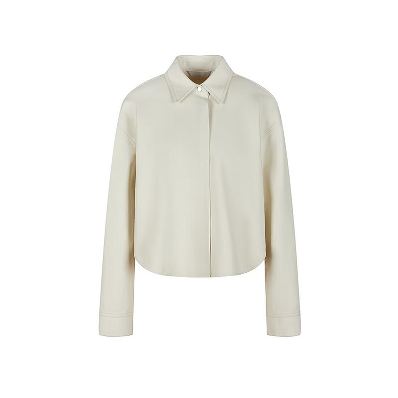 LESS 2025 Spring Loose Fit Short Collar Jacket