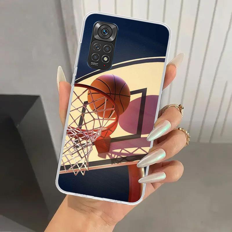 Basketball Korb Sport Handyhülle für Xiaomi Redmi Note 15 14 14S 13 12S 12 Pro 11S 11 Plus 11T 11E 10S Weiche Hülle Druckschale