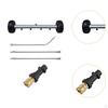 Pressure Washer 4000 PSI 4 Hole Nozzle with 3 Extension Rods Underbody Car Wash Water Broom