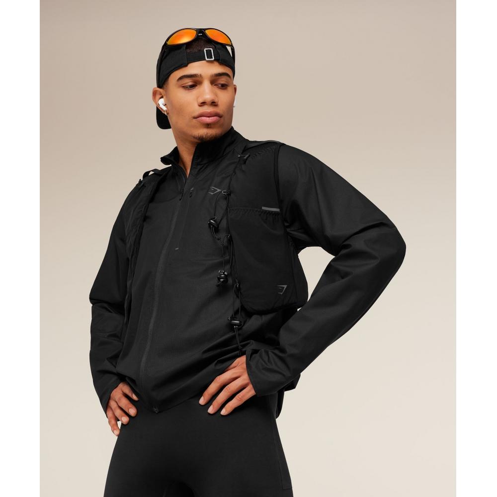 Gymshark Running Elite Lightweight Windbreaker Black A2c5y Bb2j