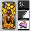 Art Bees Cartoon Phone Case for Redmi Note 12 12S 12C 13 13C 13R 14 14S 14R 14C 11A 13X A3 A3X A4 A5 Pro Max Plus