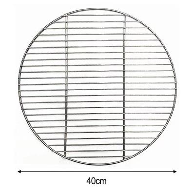 Round Stainless Steel Barbecue Grill Net for Outdoor Cooking 30cm 35cm 40cm