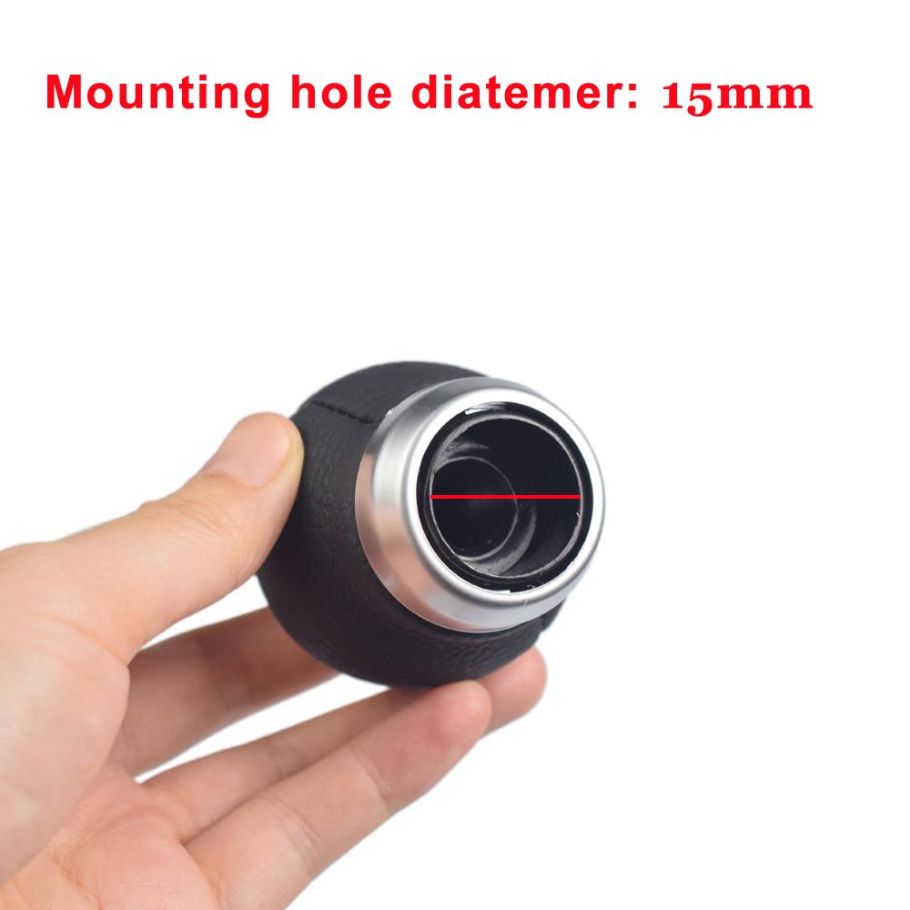 Buton schimbător de viteze pentru mașină, cu 6 viteze, cap din piele, manetă schimbător de viteze, pentru Subaru Legacy Outback Forester Impreza STI