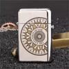 Hand-carved Exquisite Pattern Zorro 581 Copper Shell Creative Automatic Ejection Ignition Kerosene Lighter for Men Gift