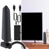 Antena de TV interna amplificada com alcance de mais de 400 milhas, canais compatíveis com HD com receptor de sinal amplificado, antena digital