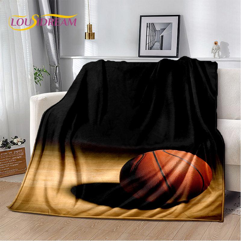 Basketball Art Cartoon Soft Plush Blanket,Flannel Blanket Throw Blanket for Living Room Bedroom Bed Sofa Picnic Cover Bettdecke