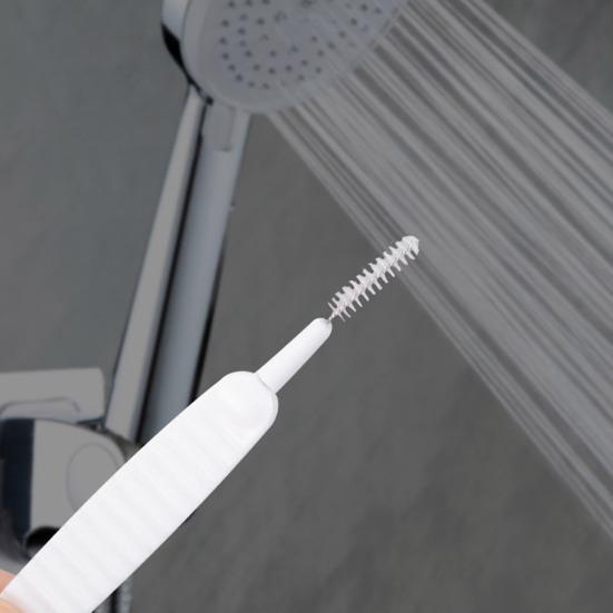 10Pcs Shower Head Cleaning Brush with Nylon Bristles Anti-Clogging Showerhead Cleaner Picks Multifunctional Gap Hole Cleaning Tools