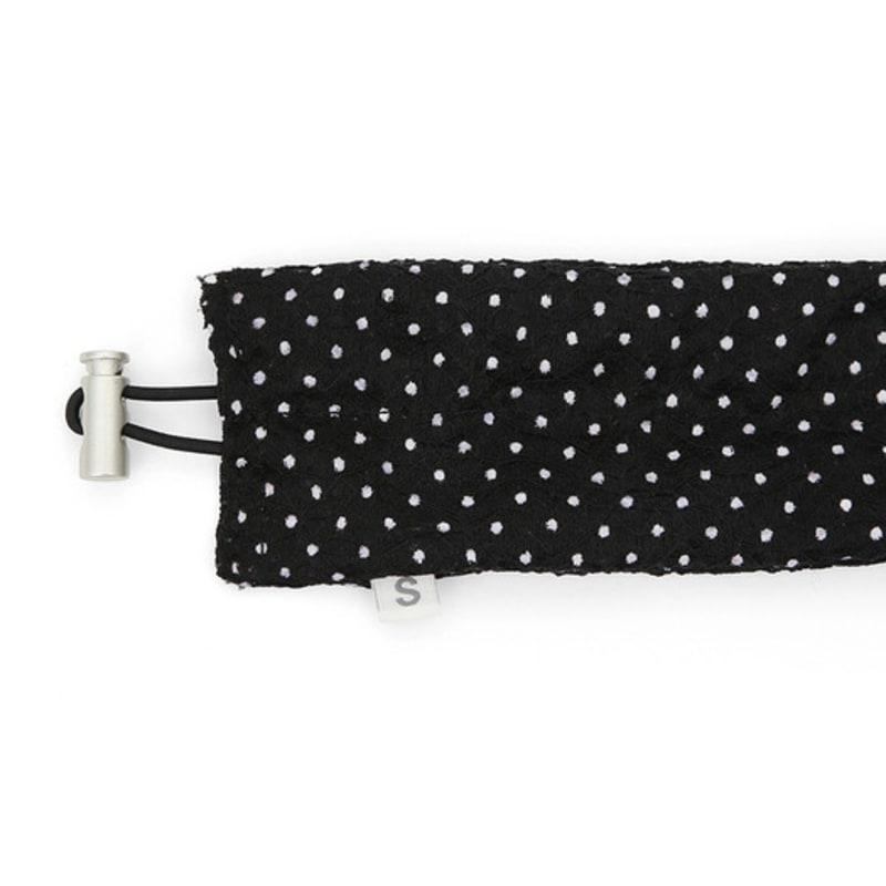 UNDERCONTROL STUDIO string PLEATS MUFFLER / DOT / black