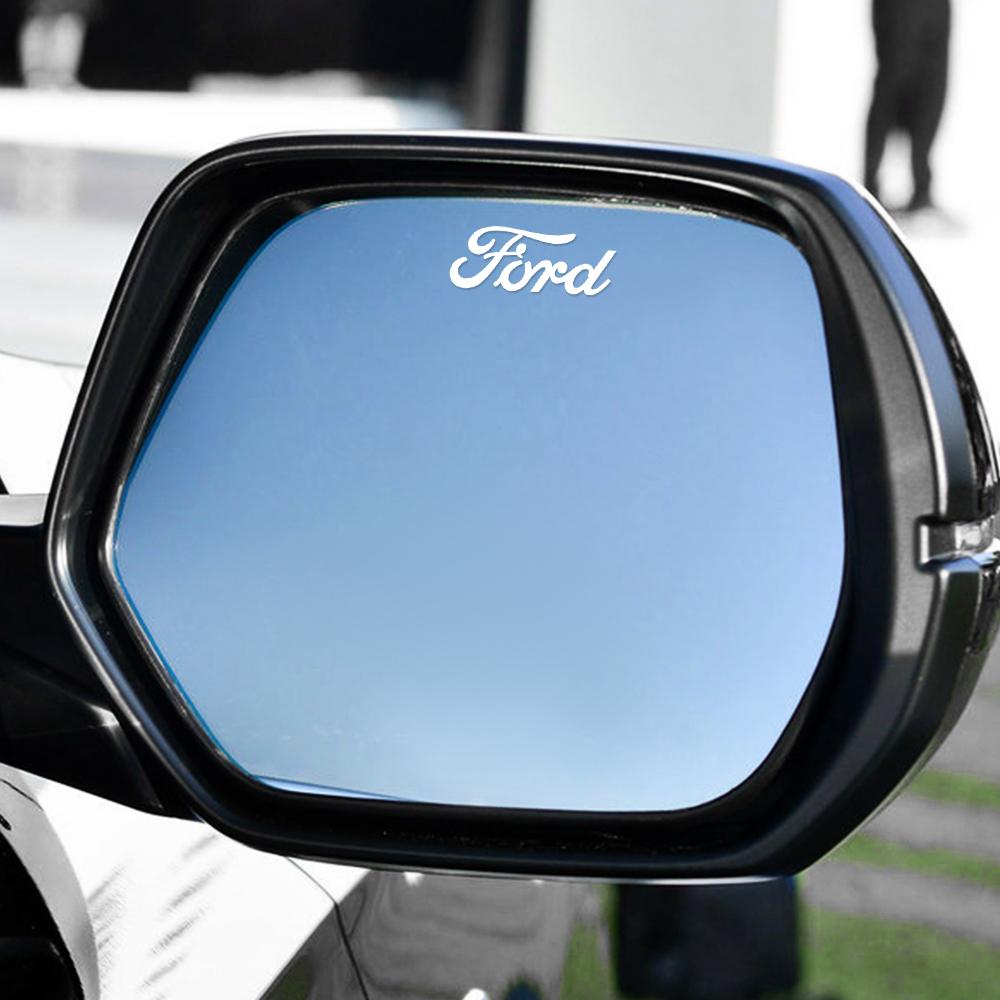 AKN1 4pcs Car Door Handle Decals Auto Mirrors Wiper Stickers For Ford Kuga Transit Ecosport Mustang Mondeo Explorer Edge Focus Fiesta