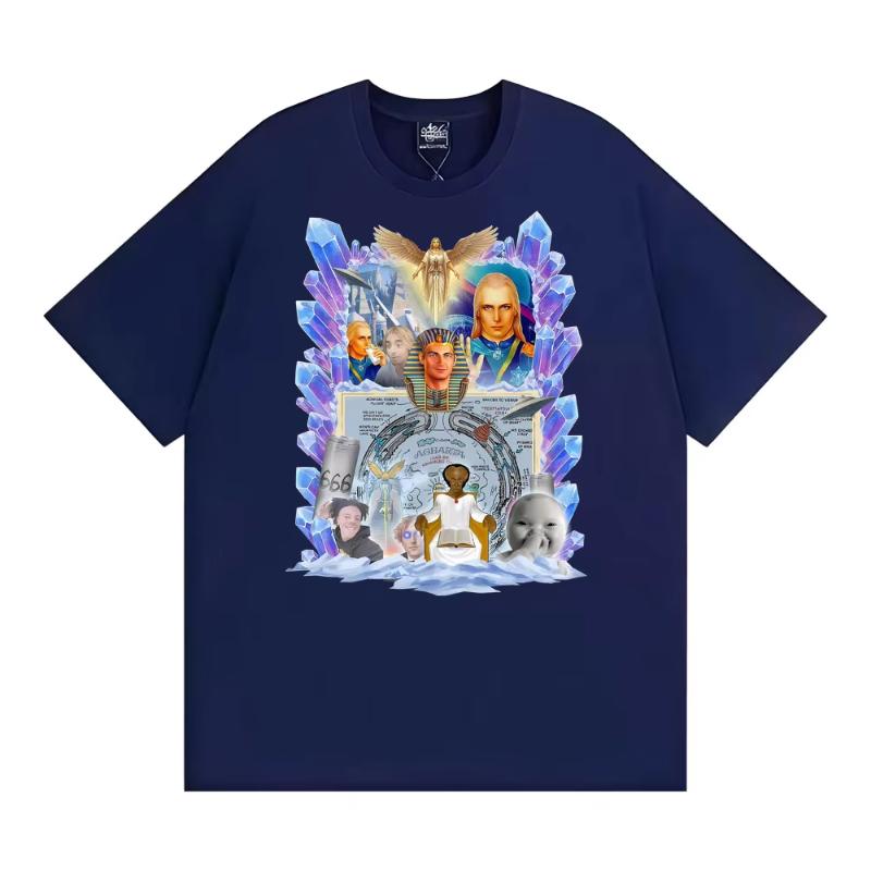 

Agartha Classic Graphic T Shirts Men Women Oversized Vintage Short Sleeve T-shirt Summer Cotton Casual Tee Shirt Streetwear S разноцветный