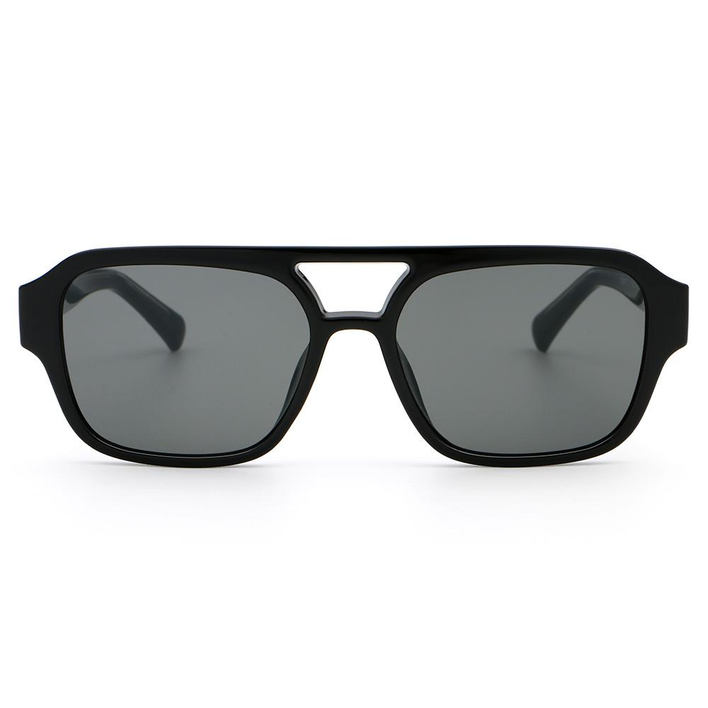 Superhot Eyewear 81014 Fashion 2025 Retro Square Pilot Sunglasses with CP Wire Core Temples