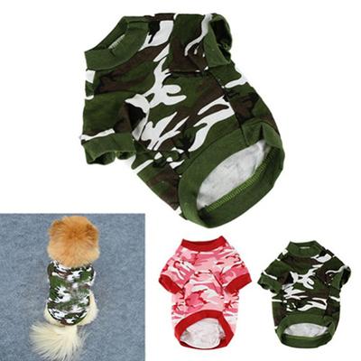 Pet Spring Autumn Cute Cool Camouflage Cotton Vest Cat Dog Puppy Apparel Clothes