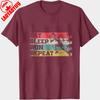 Eat Sleep Run Repeat Vintage Running Man Graphic Men TShirt Cotton Casual Clothes Sport Gift for Fitness Enthusiasts Apparel