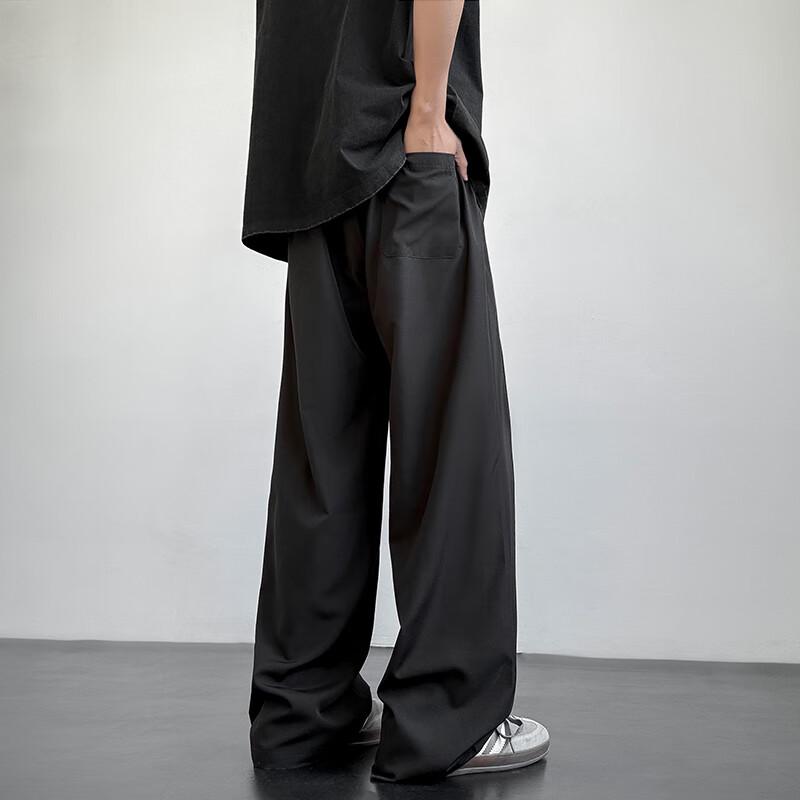 POUM Men's Straight-Leg Business Casual Pants