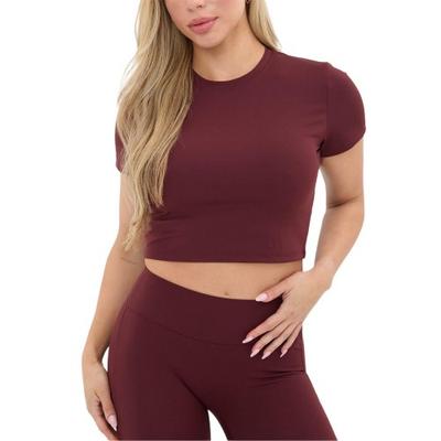 I Saw It First Womens/Ladies Seamless Short-Sleeved Crop Top