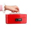 Jssmst Hand Safe Dial Type Metal 20x16x9cm B6 Size CB0702M (Red)
