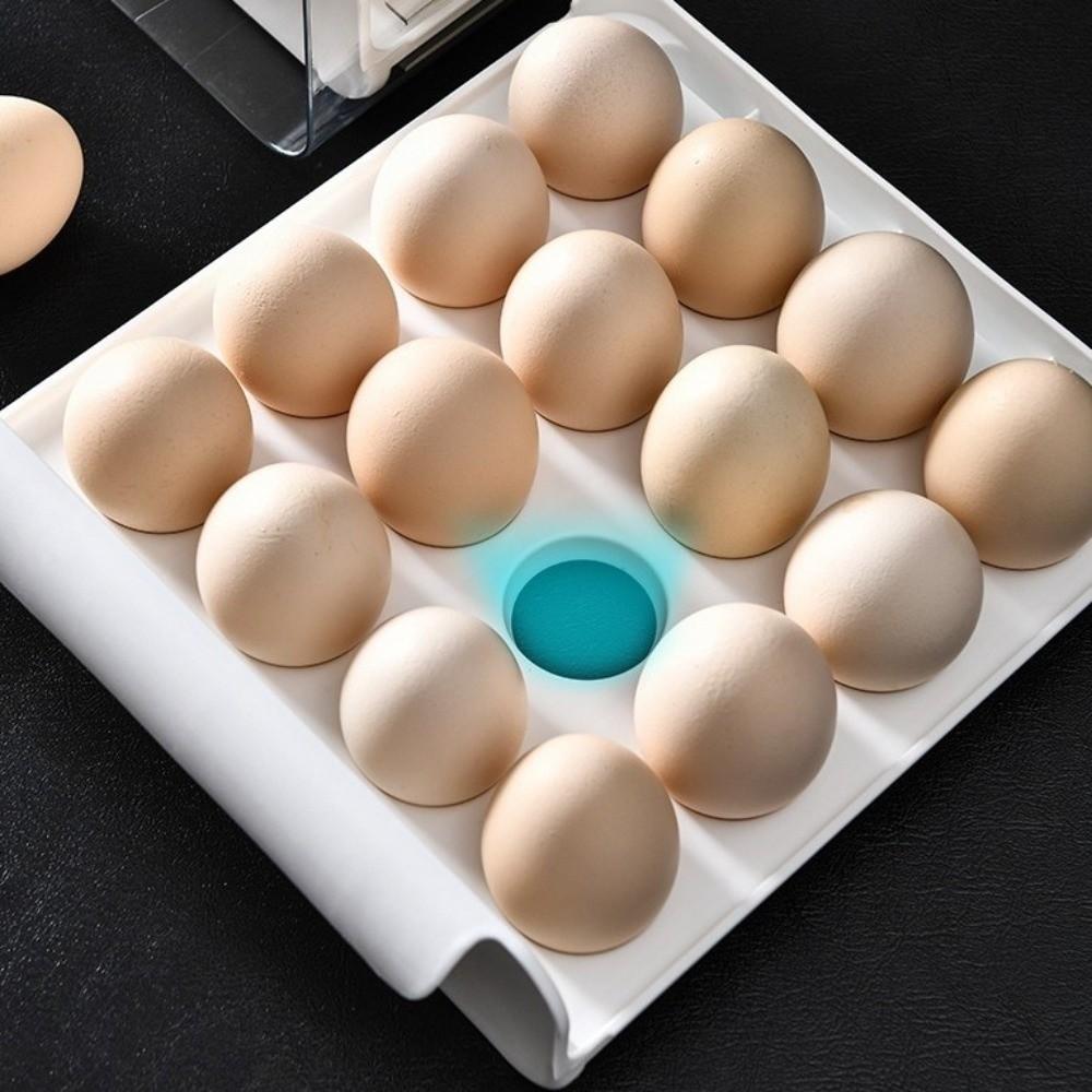 Transparent Egg Storage Box Plastic Kitchen Egg Box Kitchen Organizer Rack  Home Use