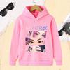 Kpop Demon Hunter Casual Trykket Barnehettegenser Jenter Gutter Mote Morsom Kawaii Langermet Fleece Barn Pullover Sweatshirts