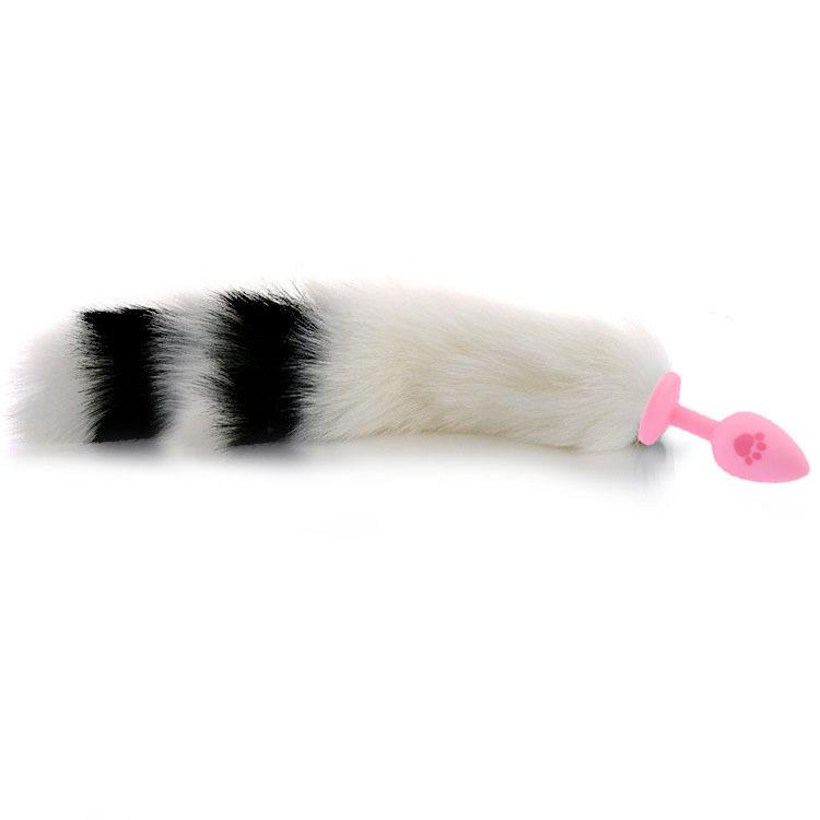 SM Training Cat Scratching Tail Role Play Masturbation Sex Toy Silicone Fox Tail Butt Plug Adult Sex Product