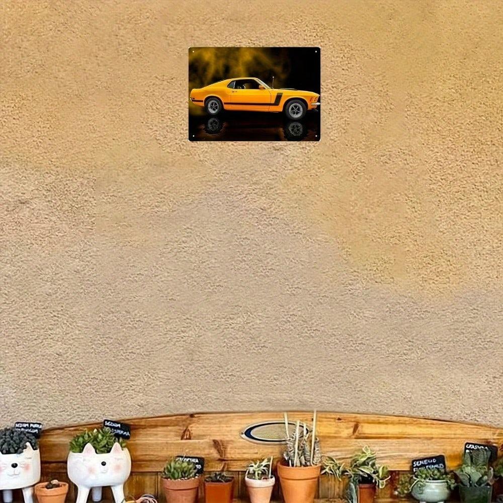 8x12 Inch Vintage Classic Car Metal Sign Wall Decor Weatherproof Iron Embossed Art Plate With Pre Drilled Holes For Garage Home Bar