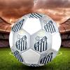 Santos FC Soccer Ball, Colorful, Suitable for All Ages, Machine-stitched, PVC Material, Competition Grade, Durable and High Bounce