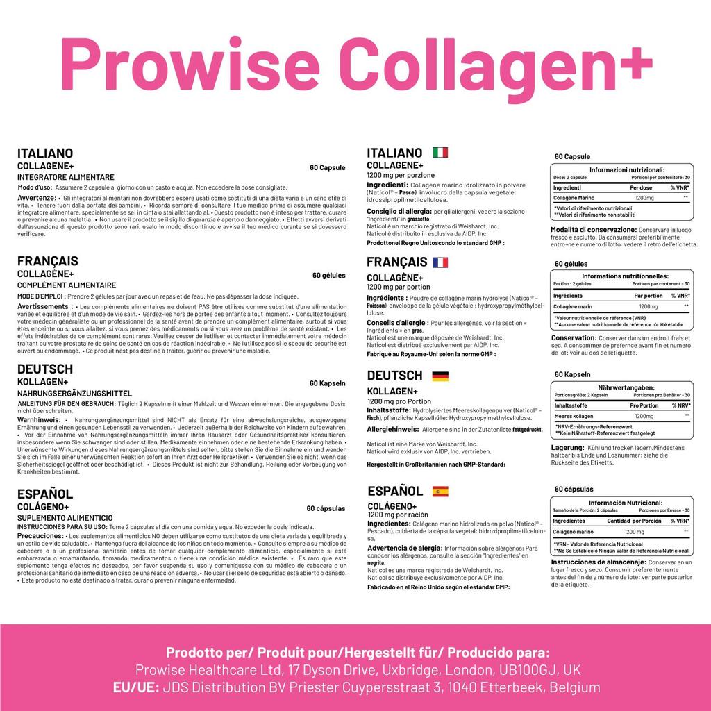 Deniz Kolajeni+ 1200mg - 60 Kapsül | İngiltere'de Üretilmiştir