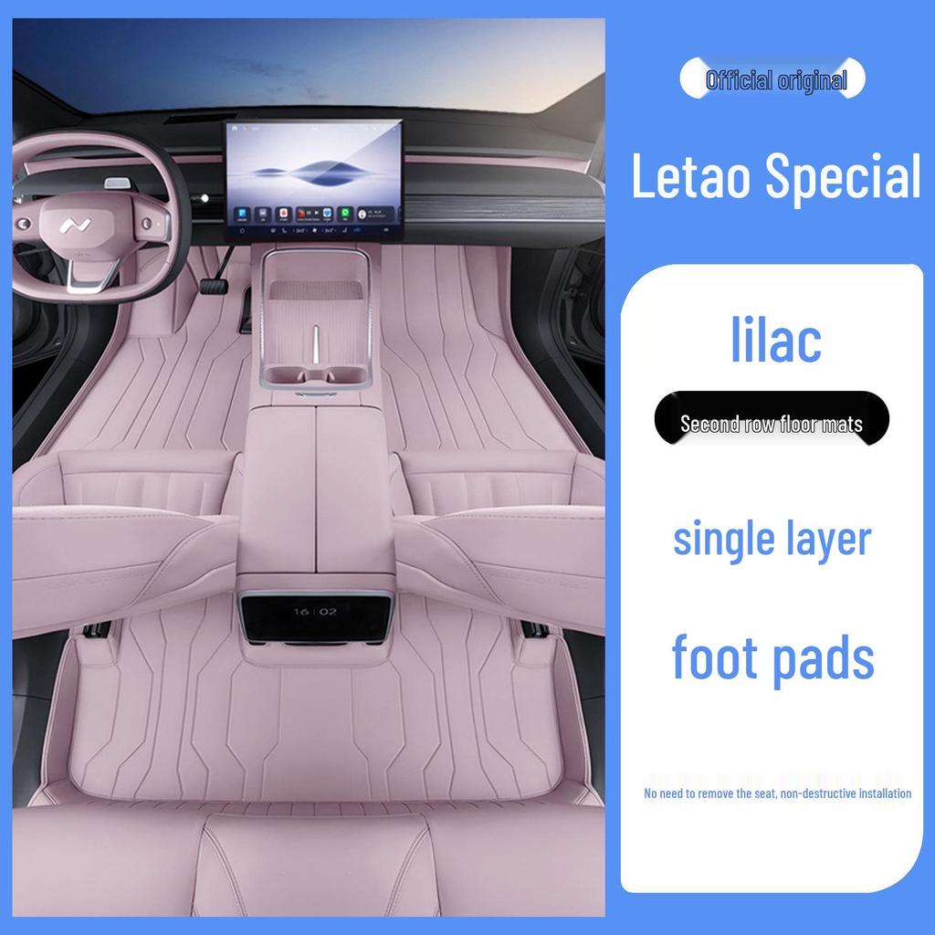 Eco-Friendly Full Coverage Leather Foot Mats for Nio L90 - Interior Protection & Modification