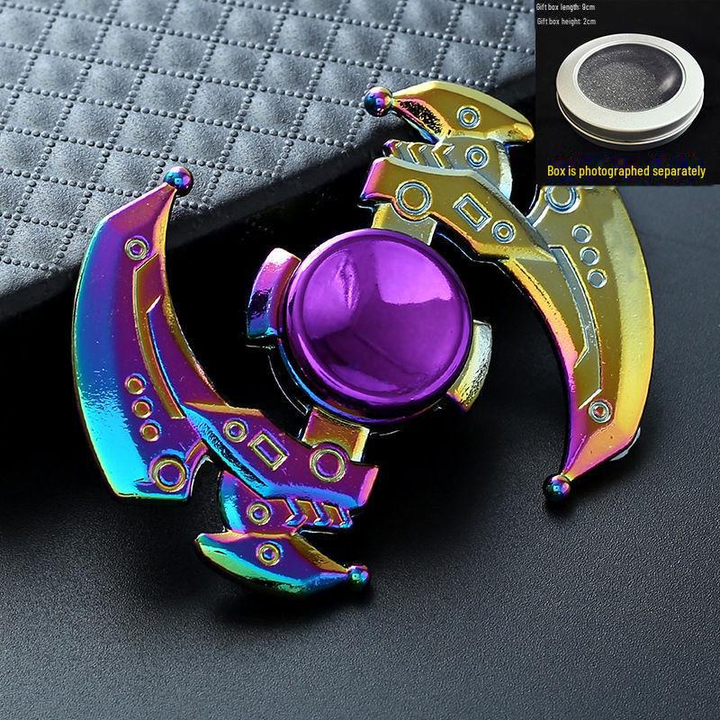 

Світловий металевий гіроскоп на кінчик пальця - класна барвиста іграшка для декомпресії для дітей та студентів