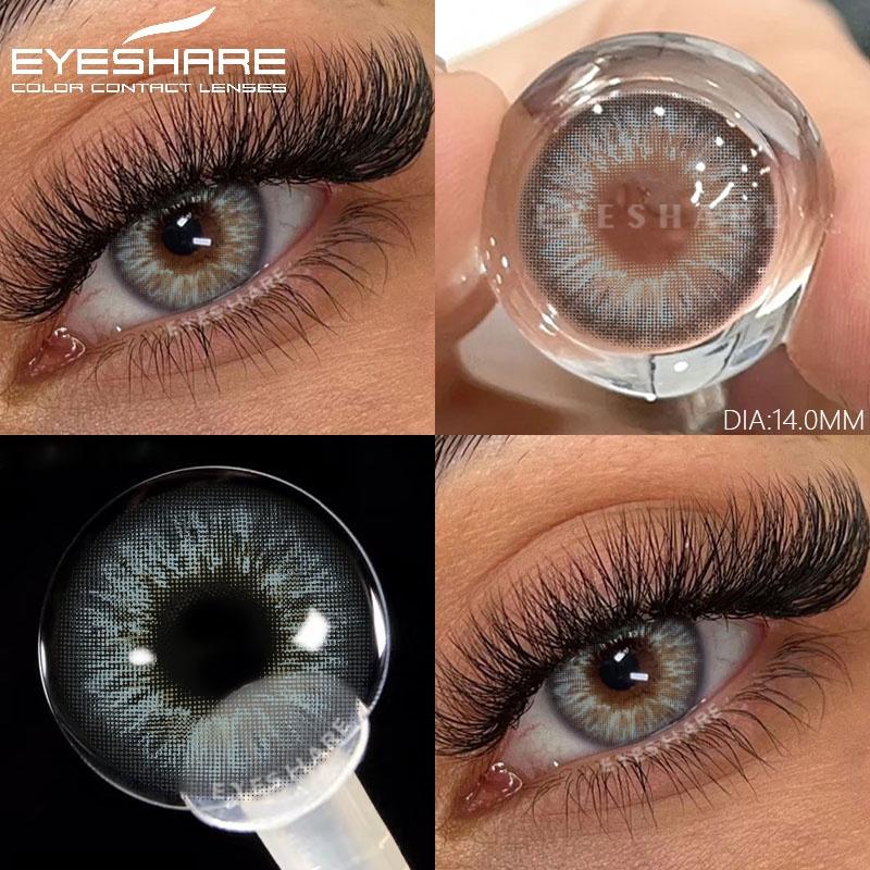 

1 Pair Color Contact Lenses for Eyes Natural Blue Eye Lenses Gray Lens Brown Contacts Cosmetic Beauty Pupil Makeup Lens 0
