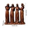 Sisters Together, Celebrating Friendship - A Sculpture Of Four Sisters Celebrating Friendship; A Heart-shaped Ornament Featuring