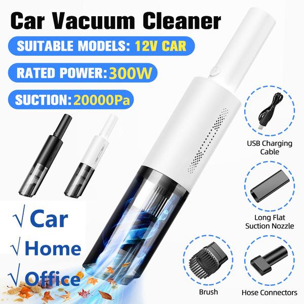 

Обновленный Портативный Мини Автомобильный Пылесос Ручной Влажной и Сухой Двойного Назначения Бытовой/Автомобильный Пылесос 20000ПА 300Вт белый