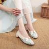 2024 Spring Chinese Style Embroidered Cheongsam Dance Shoes for Women