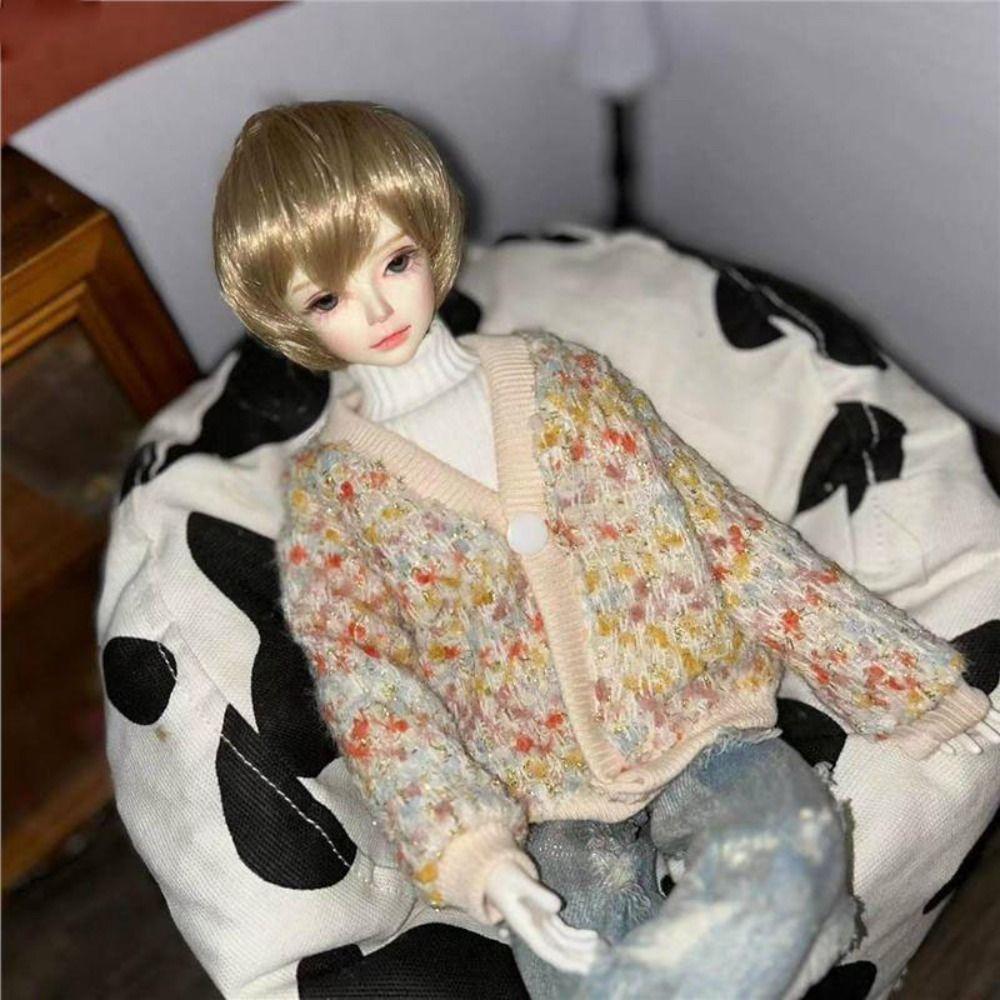 Cute Knitted Cardigans Tops Casual Wear Doll Jeans Pants for 1/4 1/6 BJD 30/45cm Dolls Doll Clothes