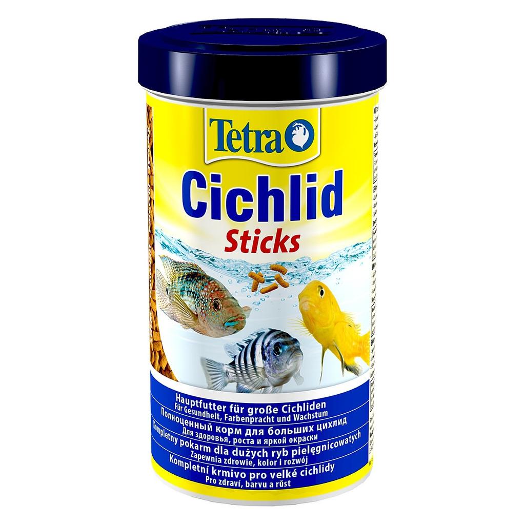Food for Cichlids Sticks Enhances Coloration and Growth 500ml