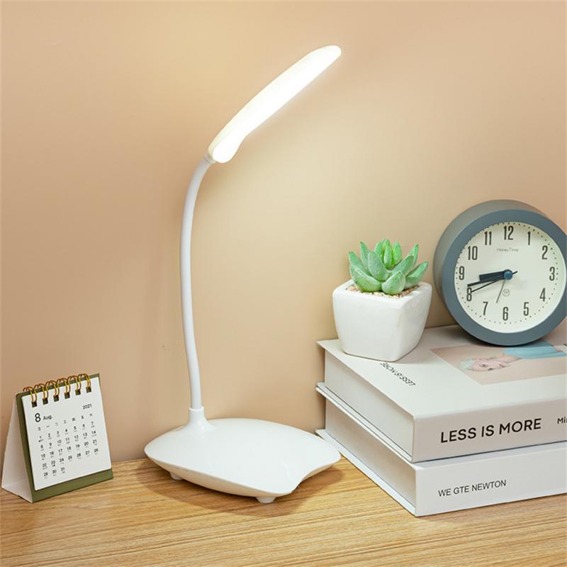 Led Bedroom Bedside Lamp 3 Color Desk Lamps Eye Protection Table Night Light Portable Stepless Dimmable Touch Usb Dimming Lights