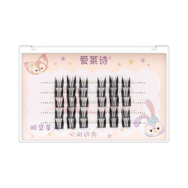 Choyu - Cat Eye Multipack False Eyelashes Cluster Black