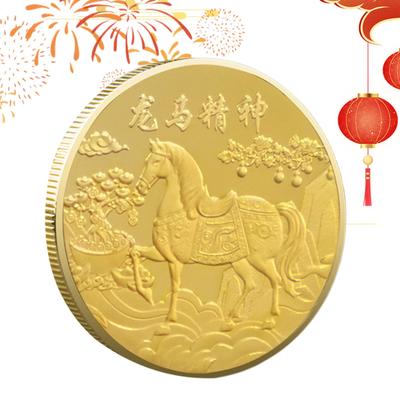2026 Year Of The Horse Commemorative Coin Gold Traditional Success Home Decors Chinese New Year Car Decor For Cars Bags Shop