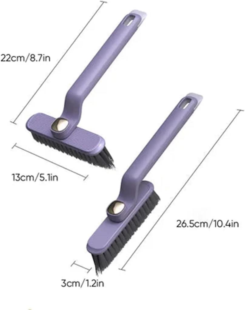 360° Multi-Function Rotating Crevice Cleaning Brush Hand-held Corners Cleaning Tool,for Bathroom Kitchens Floors Toilet Windows