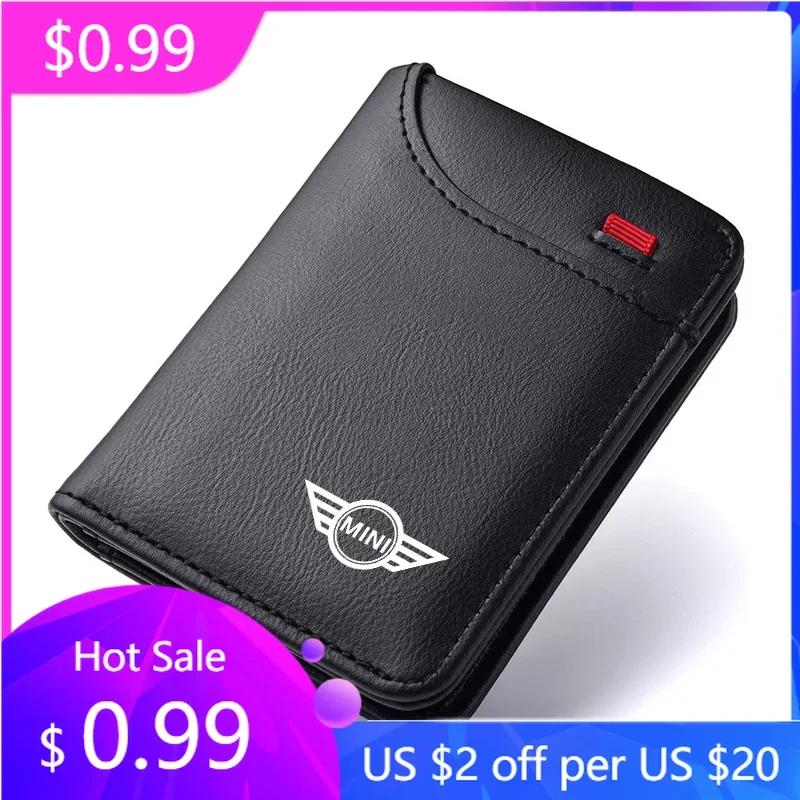 BAAJ1 2025 M PU Car Mini Wallet Lightweight For BMW Mini Cooper R50 R53 R55 R56 R60 R61 F54 F55 F56 F60 Large-Capacity Wallet Access