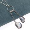 Exclusive Rainbow Moonstone 925 Silver Plated Necklace 19" Ethnic Jewelry D7H05