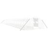 VidaXL Greenhouse with White Steel Frame 88 M² 22x4x2 M, Polytunnel, Cold Frame, Tomato Greenhouse, Garden Greenhouse, 3188081
