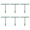 6pcs Plastic Plant Support Piles Smart Half Round Design Fixed Rod  Indoor Flower Plant Vine Climbing Bracket Home Garden Decor