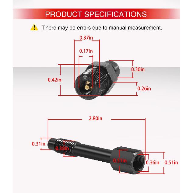 LNG-TU-15-38 Diesel Compression Test Adapt Adapter for Duramax, M10 X 1.25 Mm
