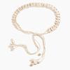 European & American Bohemian Style Cotton Rope Shell Waist Belt for Women