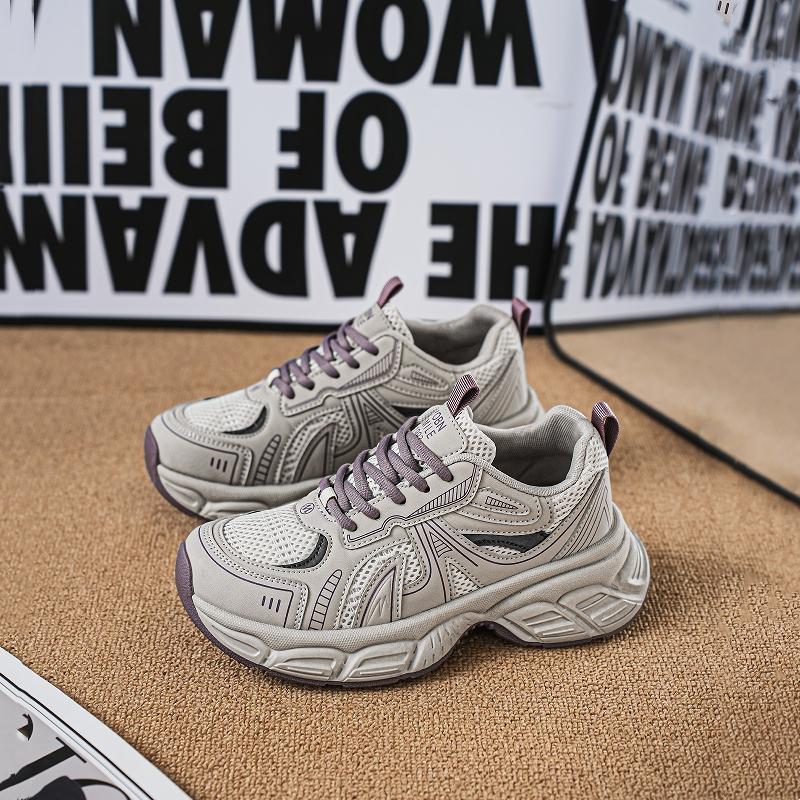 

Fashion CRLAYDK Designer Chunky Sneakers for Women Platform Comfortable Casual Lace Up Fashion Mesh Tennis Walking Breathable Dad Shoes 35
