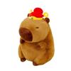 New Year Style Simulation Capybara Toy Soft Stuffed Capybara Doll  Christmas Toy